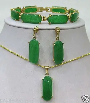 New Jewelry Green stone Link Bracelet earrings Necklace Pendant Set >> stone watch wholesale Quartz stone CZ crystal 
New Jewelry Green stone Link Bracelet earrings Necklace Pendant Set >> stone watch wholesale Quartz stone CZ crystal