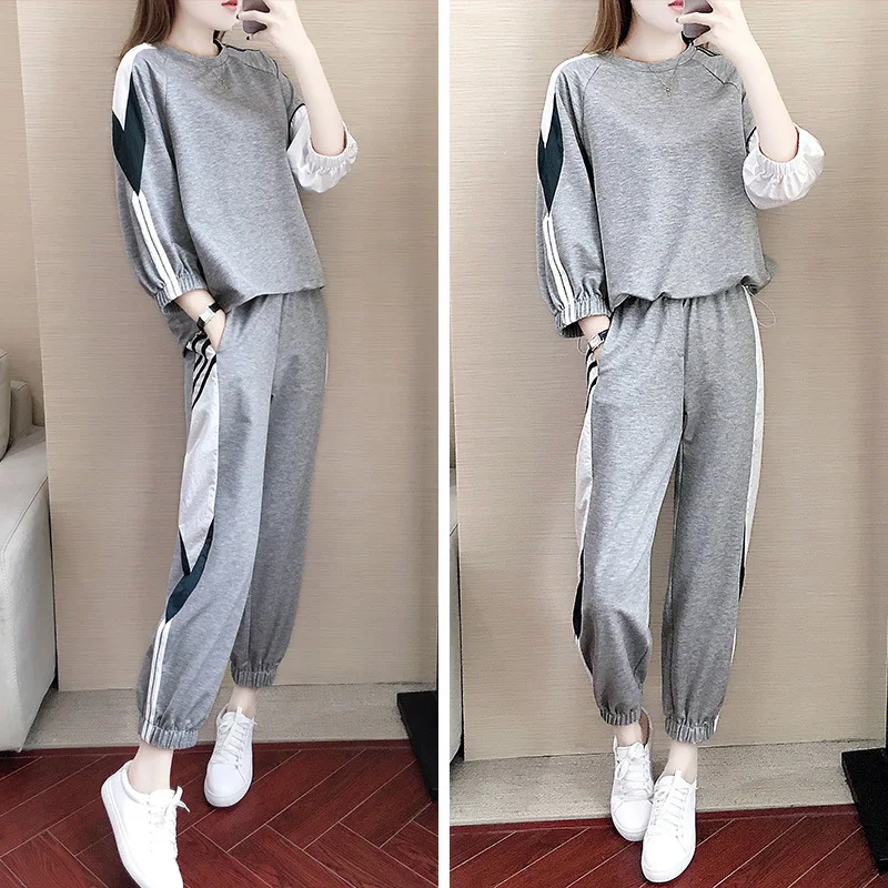 Casual WOMEN'S Suit 2019 Autumn Long Sleeve Not plus Velvet Sports-Style Two-Piece Set WOMEN'S Dress Korean-style Online Celebri
Casual WOMEN'S Suit 2019 Autumn Long Sleeve Not plus Velvet Sports-Style Two-Piece Set WOMEN'S Dress Korean-style Online Celebri