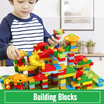 Big Size 54-330PCS Track Blocks Marble Race Run Maze Ball Track Building Blocks Set ABS Assemble Funnel Slide Bricks Toys Gifts
Big Size 54-330PCS Track Blocks Marble Race Run Maze Ball Track Building Blocks Set ABS Assemble Funnel Slide Bricks Toys Gifts