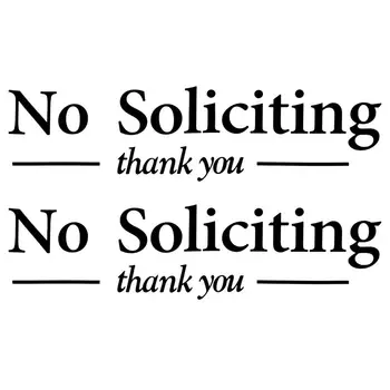 2pcs Car Stickers No Soliciting Traceless Removable Window Sticker
2pcs Car Stickers No Soliciting Traceless Removable Window Sticker