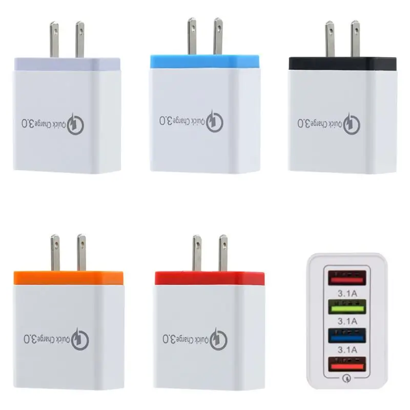 1PC US 4 Port USB Mobile Phone Charger 5V3A Multi-port Travel Charger Intelligent Charging Plug Fast Charger Mobile Wall Charger
1PC US 4 Port USB Mobile Phone Charger 5V3A Multi-port Travel Charger Intelligent Charging Plug Fast Charger Mobile Wall Charger