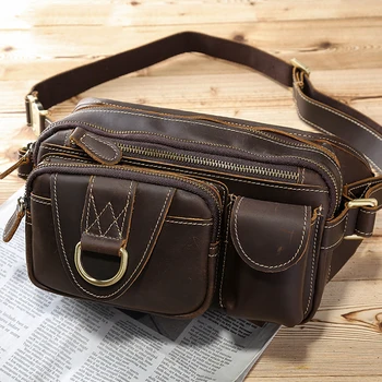 Luufan Top Quality Fashion Real Leather Summer Belt Pouch Crazy Horse Leather Waist Pack Cigarette Phone Pouch Waist Belt Bag
Luufan Top Quality Fashion Real Leather Summer Belt Pouch Crazy Horse Leather Waist Pack Cigarette Phone Pouch Waist Belt Bag