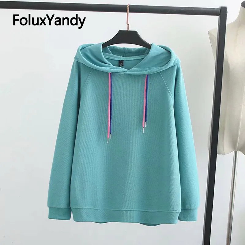Autumn Long Sleeve Hoodies Women Sweatshirt Plus Size Solid Hooded Casual Hoodie Pullovers KKFY3916 
Autumn Long Sleeve Hoodies Women Sweatshirt Plus Size Solid Hooded Casual Hoodie Pullovers KKFY3916