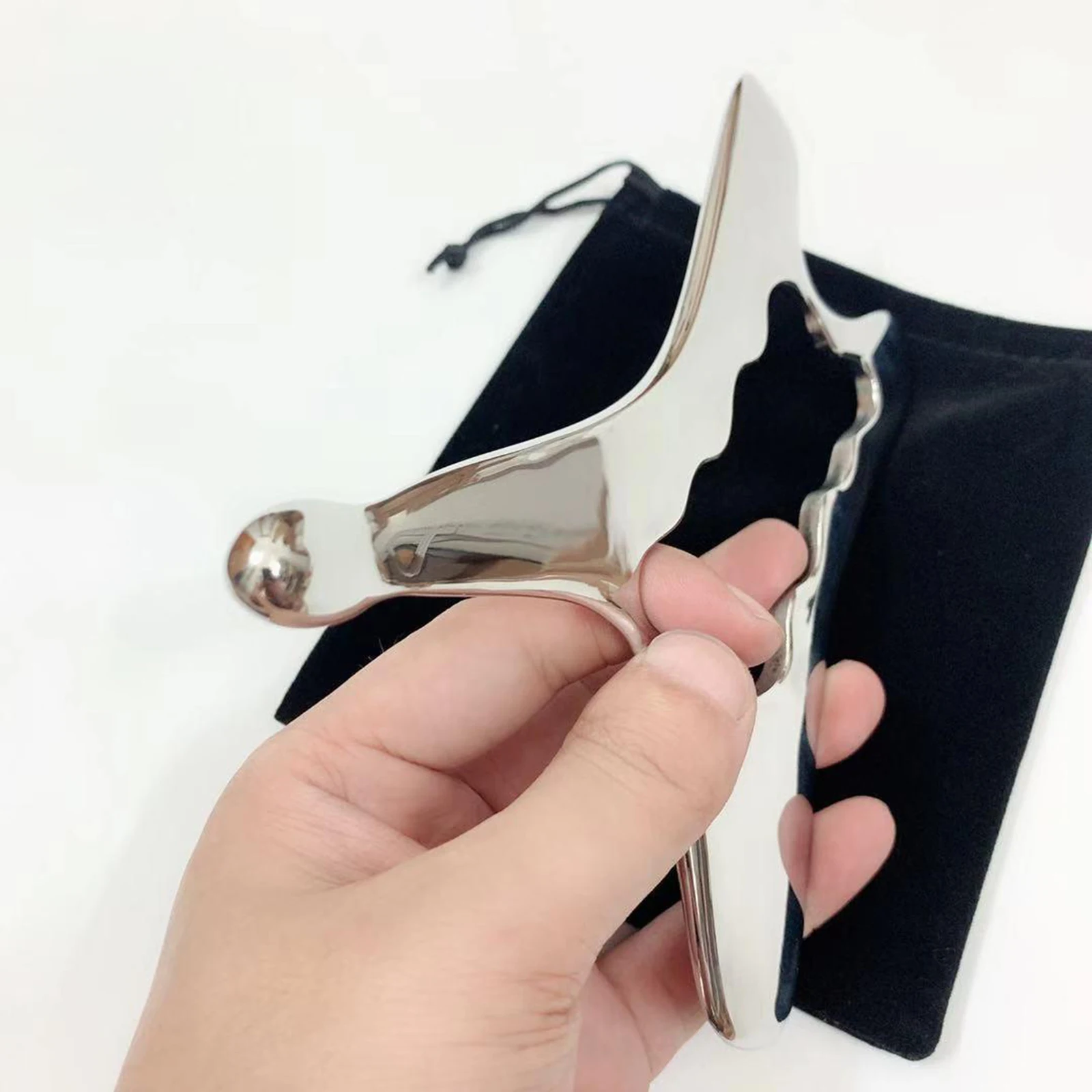 Myofascial Stainless Steel Gua Sha Scraping Massage Tool Easy to Carry Facial Massage Jade Roller Firming Skin Remove Wrinkles Myofascial Stainless Steel Gua Sha Scraping Massage Tool Easy to Carry Facial Massage Jade Roller Firming Skin Remove Wrinkles
