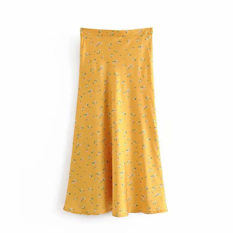 2019 Summer Fashion High-waisted Floral Printed Skirt Satin Fishtail Skirt Skirt WOMEN'S Dress
2019 Summer Fashion High-waisted Floral Printed Skirt Satin Fishtail Skirt Skirt WOMEN'S Dress