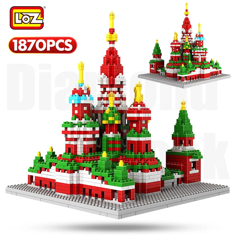 LOZ Mini Diamond Blocks Famous Architecture Saint Basil's Cathedral 3D Church Model Building Blocks Bricks Creator Toys for Kids
LOZ Mini Diamond Blocks Famous Architecture Saint Basil's Cathedral 3D Church Model Building Blocks Bricks Creator Toys for Kids
