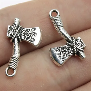 WYSIWYG 20pcs 22x14mm Ax Charm Pendants For Jewelry Making Antique Silver Color Ax Pendants Charm Ax
WYSIWYG 20pcs 22x14mm Ax Charm Pendants For Jewelry Making Antique Silver Color Ax Pendants Charm Ax
