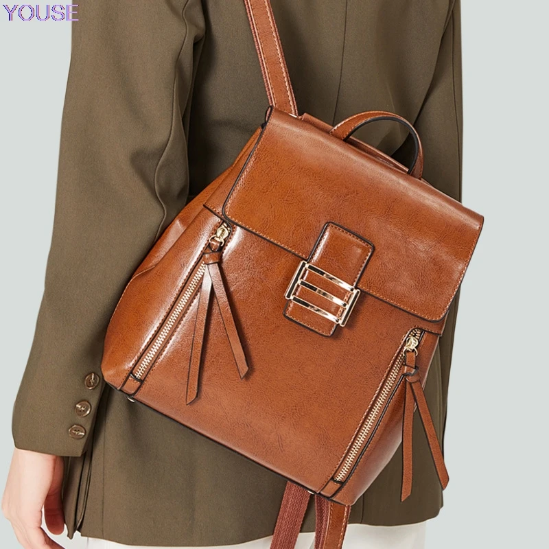 Bag Women's New Style WOMEN'S Leather Bags Europe Style Fashion Oil Wax Vintage Cowhide Women's bag Fashion 3189 
Bag Women's New Style WOMEN'S Leather Bags Europe Style Fashion Oil Wax Vintage Cowhide Women's bag Fashion 3189