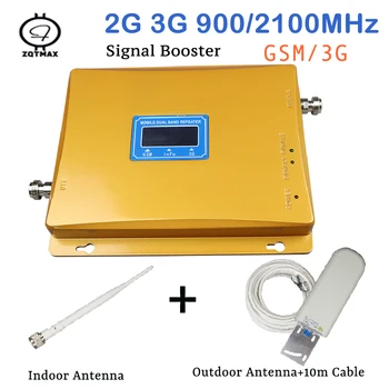 ZQTMAX gsm repeater 2g 3g cellular signal booster 3g 900 2100 amplifier antenna kit and Smart LCD for cell phone home dual band
ZQTMAX gsm repeater 2g 3g cellular signal booster 3g 900 2100 amplifier antenna kit and Smart LCD for cell phone home dual band