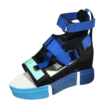 Summer Women's Open-toe Casual Shoes Wedge Heel Waterproof Platform High Heels Ankle Strap Color Matching Paste Sandals
Summer Women's Open-toe Casual Shoes Wedge Heel Waterproof Platform High Heels Ankle Strap Color Matching Paste Sandals