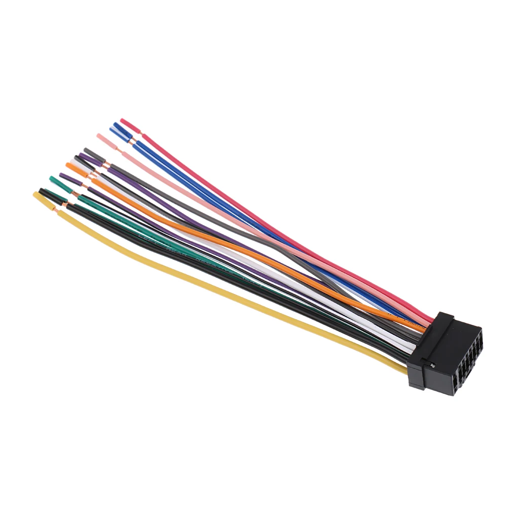 Magideal Car Stereo Head Unit 16Pin Power Speaker Wire Harness for Alpine Magideal Car Stereo Head Unit 16Pin Power Speaker Wire Harness for Alpine