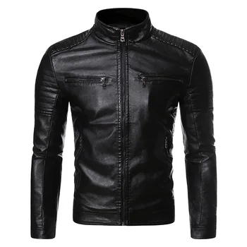 Motorcycle PU Leather Jacket Men Stand Collar Motorcycle Off-road Riding Leather Jacket Mens Coats Motocorss Jacket Coat
Motorcycle PU Leather Jacket Men Stand Collar Motorcycle Off-road Riding Leather Jacket Mens Coats Motocorss Jacket Coat