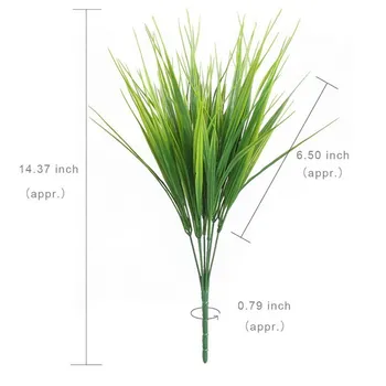 New 6Pcs 15 inch Artificial Plastic Wheatgrass Faux Shrubs Simulation Greenery Plants Indoor Outside Home Garden Office Verandah
New 6Pcs 15 inch Artificial Plastic Wheatgrass Faux Shrubs Simulation Greenery Plants Indoor Outside Home Garden Office Verandah