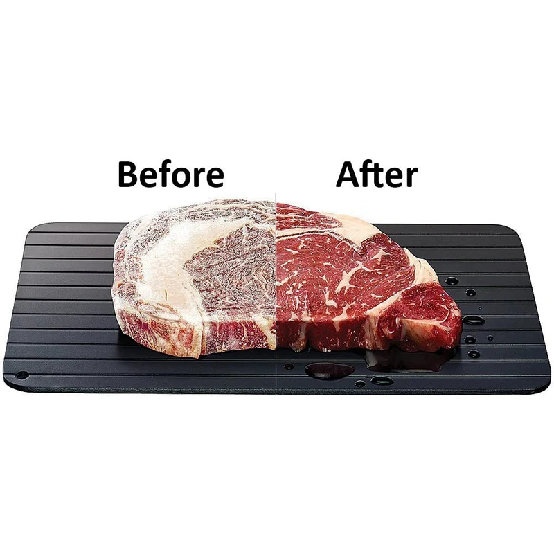 Upgrade Fast Defrost Tray Metal Plate Safe Thaw Frozen Defrosting Tray Three Sizes Meat Fish Sea Food Kitchen Cook Gadget Tool
Upgrade Fast Defrost Tray Metal Plate Safe Thaw Frozen Defrosting Tray Three Sizes Meat Fish Sea Food Kitchen Cook Gadget Tool