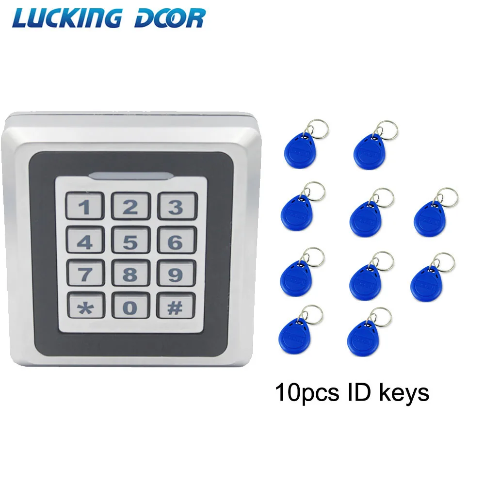 

LUCKING DOOR RFID Access Control System Proximity Card Standalone 8000 Users Door Access Control Waterproof Metal Case