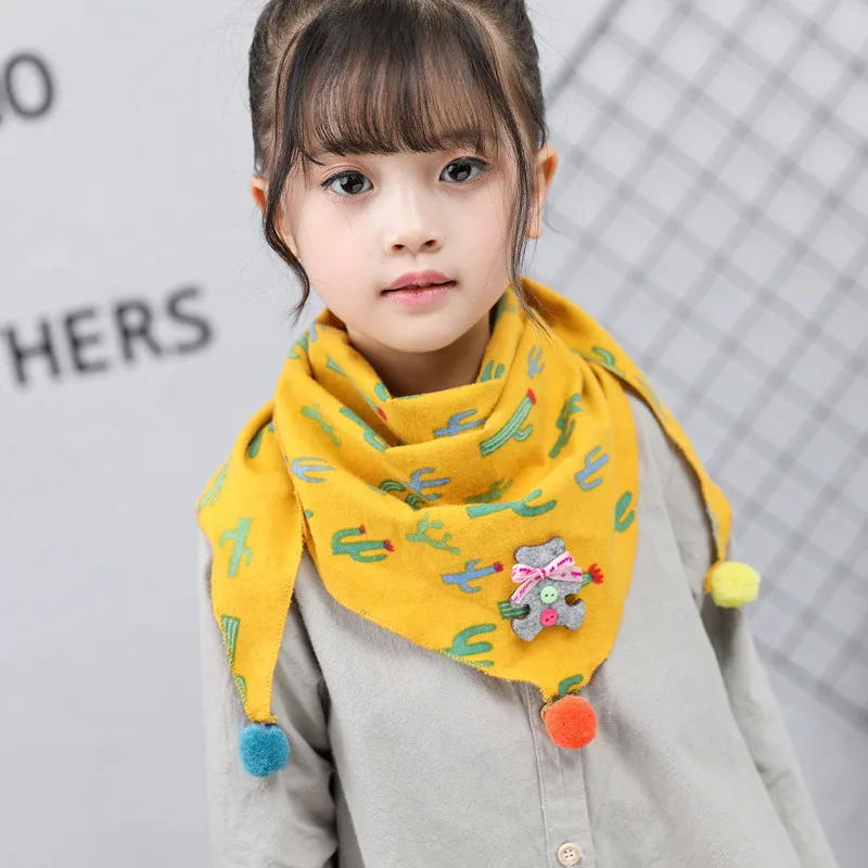 Korea Handmade Print Plush ball Bear Triangular bandage Kids Children Girl Scarf Wrap Fall Winter Apparel Accessories-OZKSF003C5
Korea Handmade Print Plush ball Bear Triangular bandage Kids Children Girl Scarf Wrap Fall Winter Apparel Accessories-OZKSF003C5