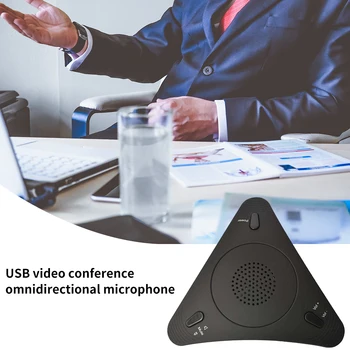 USB 2.0 Omnidirectional Microphone Handsfree Call Mute Speakerphone LED Indicator Condenser Office Video Conference 3.5mm Jack
USB 2.0 Omnidirectional Microphone Handsfree Call Mute Speakerphone LED Indicator Condenser Office Video Conference 3.5mm Jack