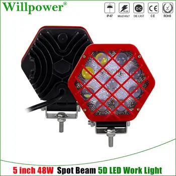 For Jeep Offroad Car 5" 48W LED 5D Work Light Pods SUV UTV 4x4WD Pickup Truck Front Bumper 5inch Grille Headlight Driving Lamp
For Jeep Offroad Car 5" 48W LED 5D Work Light Pods SUV UTV 4x4WD Pickup Truck Front Bumper 5inch Grille Headlight Driving Lamp