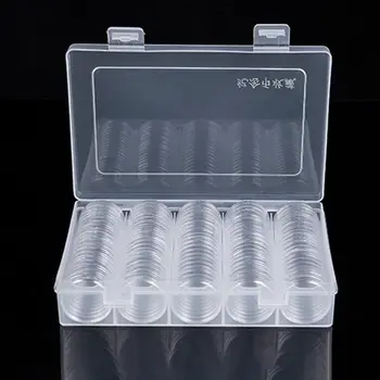 100 pcs/lot Transparent Plastic Coin Holder Coin Collecting Box Case for Coins Storage Capsules Protection Boxes Container
100 pcs/lot Transparent Plastic Coin Holder Coin Collecting Box Case for Coins Storage Capsules Protection Boxes Container