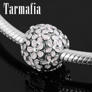Genuine 925 Sterling Silver Pink Enamel Small daisy Elegant Clip Lock Beads Fit Original European Charms Bracelet Jewelry making
Genuine 925 Sterling Silver Pink Enamel Small daisy Elegant Clip Lock Beads Fit Original European Charms Bracelet Jewelry making