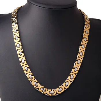 Fashion Luxury Men Fashion Gold Chain Necklace Stainless Steel Byzantine Chains Street Hip Hop Jewelry 6/8/11mm Wide
Fashion Luxury Men Fashion Gold Chain Necklace Stainless Steel Byzantine Chains Street Hip Hop Jewelry 6/8/11mm Wide