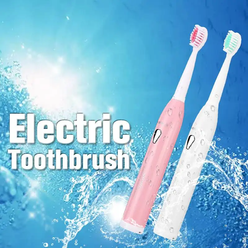 USB Charge Washable Electric Toothbrush Teeth Whitening Oral Care Waterproof Cleaning Tool W/2pc Replacement Brush Head Gift
USB Charge Washable Electric Toothbrush Teeth Whitening Oral Care Waterproof Cleaning Tool W/2pc Replacement Brush Head Gift