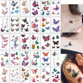 3D Temporary Tattoo Sticker Waterproof Moisture-proof Applique Fake Tattoo Art Butterfly Flower Letter Pattern Tattoo Sticker
3D Temporary Tattoo Sticker Waterproof Moisture-proof Applique Fake Tattoo Art Butterfly Flower Letter Pattern Tattoo Sticker