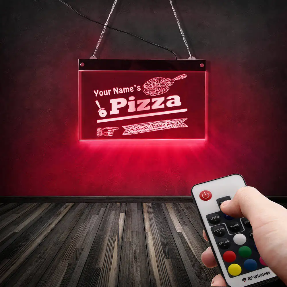 Authentic Italian Pizza Restaurant LED Display Board Custom Name Lighting Decor Wall Art Personalized Pizzeria Neon Wall Sign
Authentic Italian Pizza Restaurant LED Display Board Custom Name Lighting Decor Wall Art Personalized Pizzeria Neon Wall Sign