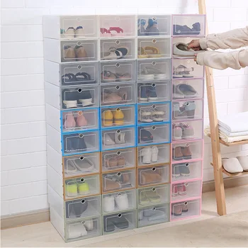 6PCS/Set Thickened Flip Shoes Transparent Drawer Case Plastic Shoe Boxes Stackable Box Storage Shoe Box Storage Organizer
6PCS/Set Thickened Flip Shoes Transparent Drawer Case Plastic Shoe Boxes Stackable Box Storage Shoe Box Storage Organizer
