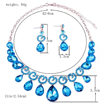 FARLENAFARLENA NEW SIMPLE WATER DROP CRYSTAL GLASS NECKLACE EARRINGS SET FASHION RHINESTONE BRIDAL WEDDING JEWELRY SETS
FARLENAFARLENA NEW SIMPLE WATER DROP CRYSTAL GLASS NECKLACE EARRINGS SET FASHION RHINESTONE BRIDAL WEDDING JEWELRY SETS