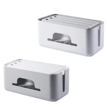 Cable Management Box 2 Pack, Power Strip Hider and Cord Management System for Desk Computer Game Console TV, Storage
Cable Management Box 2 Pack, Power Strip Hider and Cord Management System for Desk Computer Game Console TV, Storage