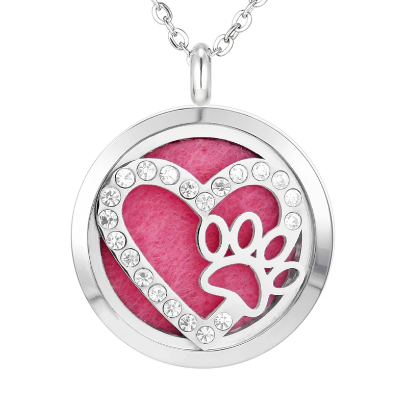 072 Essential Oil Diffuser Locket Pendant Necklace