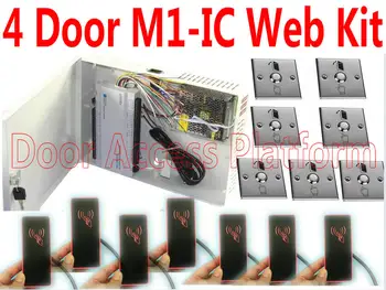 4 Door M1-IC Card Double-Way RFID MF Card Control Web Access controller 8 MF IC Card reader door reader lock office home Control
4 Door M1-IC Card Double-Way RFID MF Card Control Web Access controller 8 MF IC Card reader door reader lock office home Control