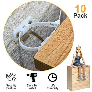 Child Furniture Restrictor Security Lock Anchors Anti Tip Earthquake Resistant Straps Child Safety Secure Baby Protection Kit
Child Furniture Restrictor Security Lock Anchors Anti Tip Earthquake Resistant Straps Child Safety Secure Baby Protection Kit