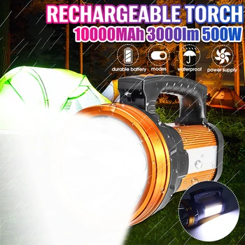 3000lm 500W Portable Lantern LED Camping Tent Light Outdoor Lamp Rechargeable Flashlight Torch for Camping Hiking Spotlight
3000lm 500W Portable Lantern LED Camping Tent Light Outdoor Lamp Rechargeable Flashlight Torch for Camping Hiking Spotlight