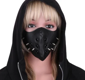 Fashion Motorcycle Punk Rock Face Mask Hip-hop Halloween Party Leather Mask Steampunk Accessories Cosplay Mask 
Fashion Motorcycle Punk Rock Face Mask Hip-hop Halloween Party Leather Mask Steampunk Accessories Cosplay Mask