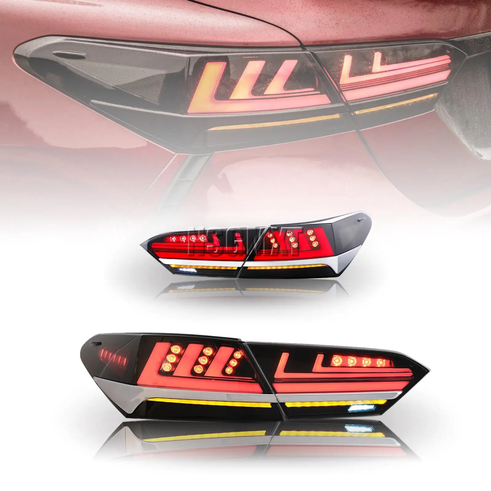 AP01 Clear Smoked Led Tail Lights for Toyota Camry 2018- 2021 Hybrid LE SE TRD XLE 2.5L Sequential Rear Lamps Left Right
AP01 Clear Smoked Led Tail Lights for Toyota Camry 2018- 2021 Hybrid LE SE TRD XLE 2.5L Sequential Rear Lamps Left Right