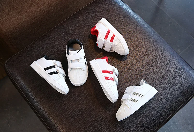 Child Shoes Girls Boys Sport Shoes Antislip Soft Bottom Kids Baby Sneaker Casual Flat Sneakers white Shoes size 21-30 kid shoes