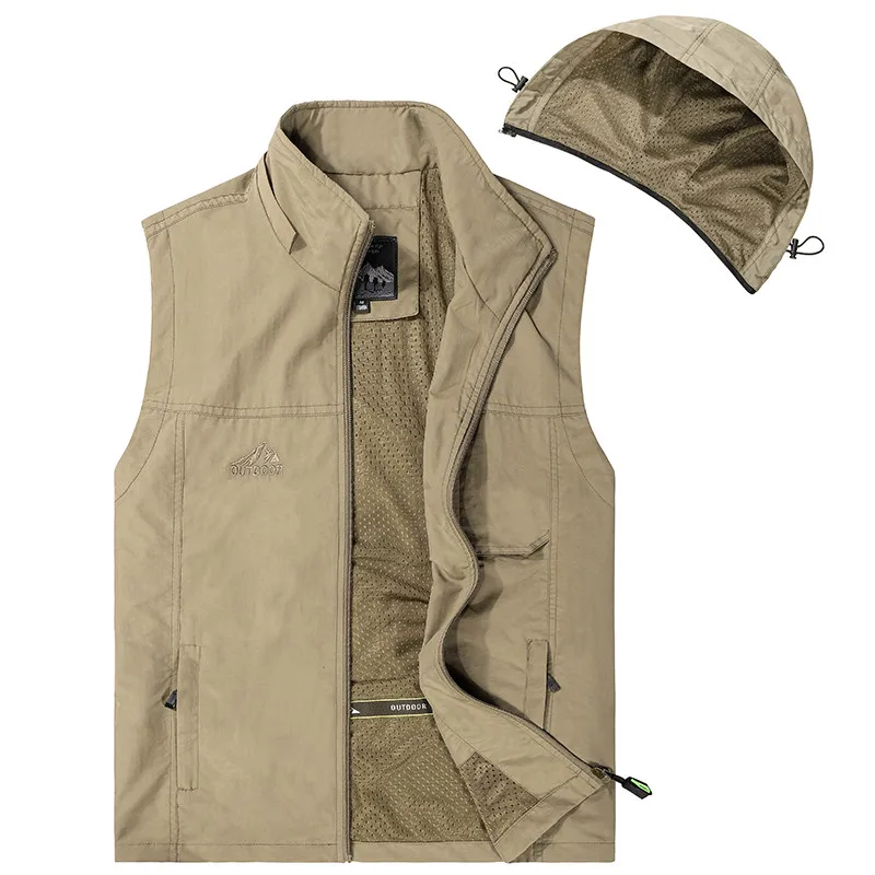 Men Vest Plus Size 6XL 7XL Autumn Waistcoats Male Casual Multi-pockets Vest Sleeveless Jacket Tops Climb Zipper Outwear
Men Vest Plus Size 6XL 7XL Autumn Waistcoats Male Casual Multi-pockets Vest Sleeveless Jacket Tops Climb Zipper Outwear