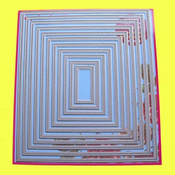 11-Piece Large cutting dies dashing Rectangle Scrapbook DIY Cardmaking Paper Craft Surprise Creation dies
11-Piece Large cutting dies dashing Rectangle Scrapbook DIY Cardmaking Paper Craft Surprise Creation dies