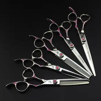pet grooming Cutting Scissors 440C PINK Plum handle Shears hair Hairdressing Barber Pet Scissors Human & Dogs & Cats
pet grooming Cutting Scissors 440C PINK Plum handle Shears hair Hairdressing Barber Pet Scissors Human & Dogs & Cats