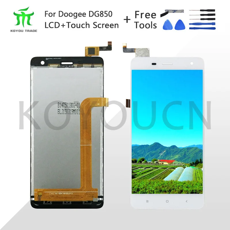 Hight Quality For Doogee DG850 LCD Display+Touch Screen Digitizer Assembly for dg850 LCD Digitizer +free Tools
Hight Quality For Doogee DG850 LCD Display+Touch Screen Digitizer Assembly for dg850 LCD Digitizer +free Tools
