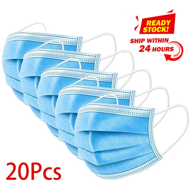 20 Pieces Blue Disposable 3-Layer Non-Woven ffd2 Anti-virus Mask To Prevent Dust And Bacteria Prevent New Coronavirus Masks kn95
20 Pieces Blue Disposable 3-Layer Non-Woven ffd2 Anti-virus Mask To Prevent Dust And Bacteria Prevent New Coronavirus Masks kn95