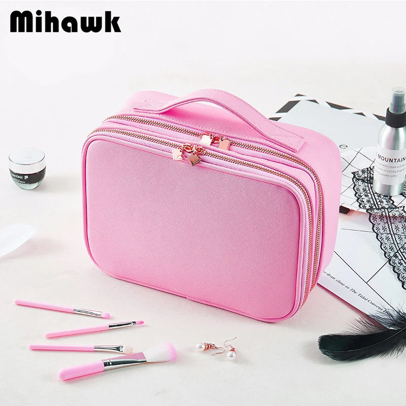 Mihawk Women's Double Layer Cosmetic Bag Makeup Tool Case Beauty Essential Eyelash Brush Storage Box Organizer Accessories Stuff
Mihawk Women's Double Layer Cosmetic Bag Makeup Tool Case Beauty Essential Eyelash Brush Storage Box Organizer Accessories Stuff
