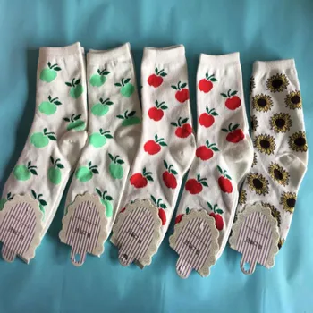 New Autumn And Winter Ladies Cherry Sunflower Cute Cotton Comfortable Warm Socks Wholesale 5pair/lot
New Autumn And Winter Ladies Cherry Sunflower Cute Cotton Comfortable Warm Socks Wholesale 5pair/lot