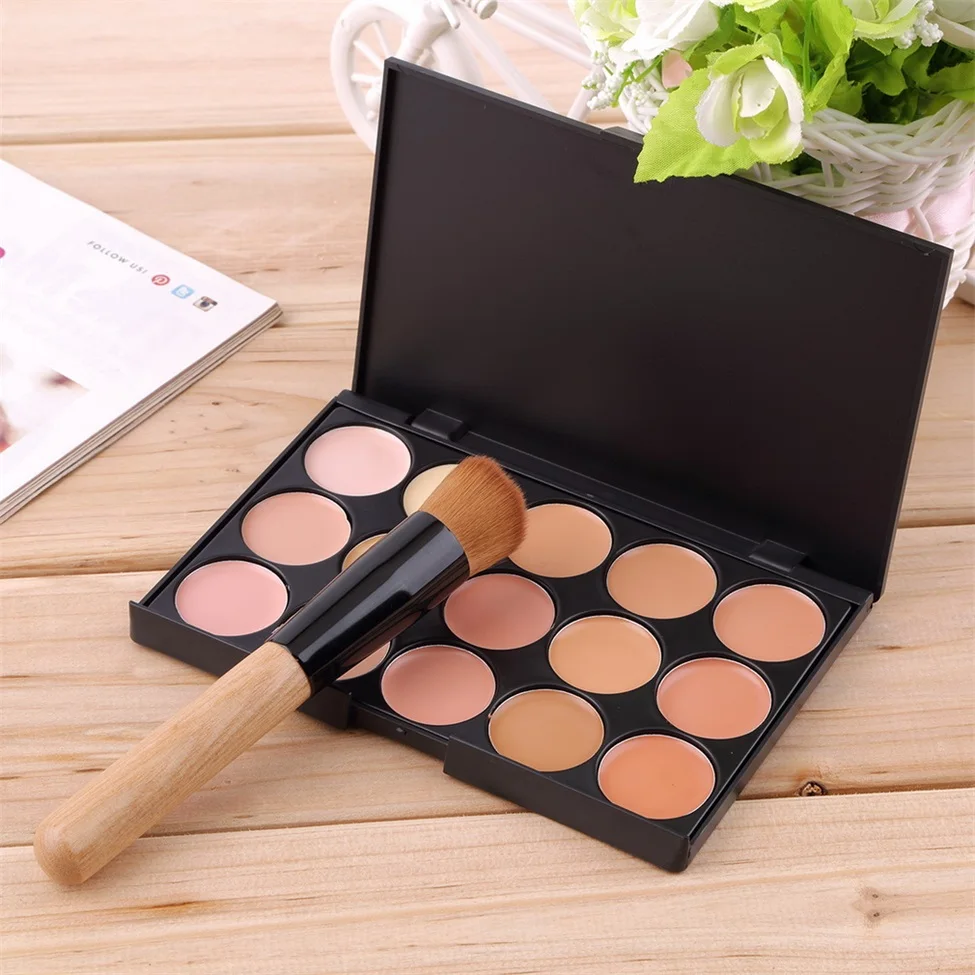 Fashion15-Colors Face Makeup Concealer Palette + Wood Handle Flat Angled Brush Make up Set KitHot Selling Hot Worldwide sale
Fashion15-Colors Face Makeup Concealer Palette + Wood Handle Flat Angled Brush Make up Set KitHot Selling Hot Worldwide sale