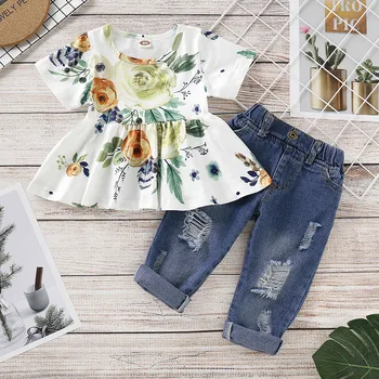 PatPat 2020 New Summer and Spring Baby Toddler Girl's Floral Allover Ruffled Dress and Frayed Jeans
PatPat 2020 New Summer and Spring Baby Toddler Girl's Floral Allover Ruffled Dress and Frayed Jeans