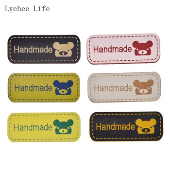 Lychee Life 8/24/48Pcs Handmade Bear Printed PU Leather Garment Labels Tags For Clothes Diy Sewing Crafts Supplies 
Lychee Life 8/24/48Pcs Handmade Bear Printed PU Leather Garment Labels Tags For Clothes Diy Sewing Crafts Supplies