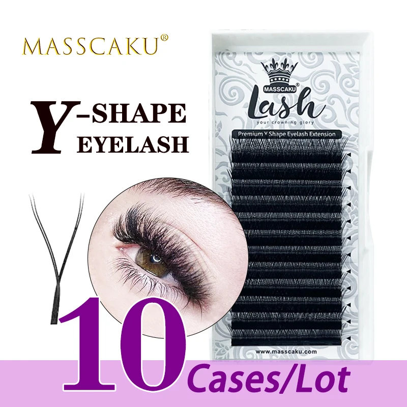 10case/lot MASSCAKU hot sell super black faux mink 8-15 & mix length Y-shape lash new style premium yy lashes eyelash extension
10case/lot MASSCAKU hot sell super black faux mink 8-15 & mix length Y-shape lash new style premium yy lashes eyelash extension