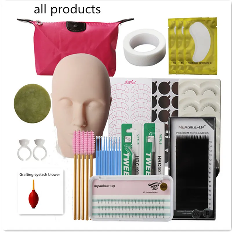 False Eyelashes Extension Practice Exercise Kit Makeup Mannequin Head Set Grafting Eyelash Tools Kit Practice Eye Lashes Graft
False Eyelashes Extension Practice Exercise Kit Makeup Mannequin Head Set Grafting Eyelash Tools Kit Practice Eye Lashes Graft